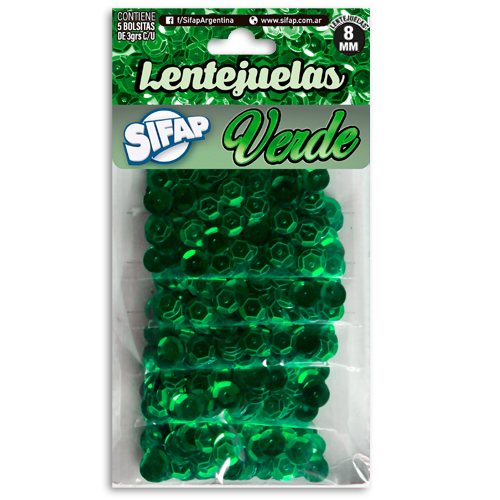 Lentejuelas verde